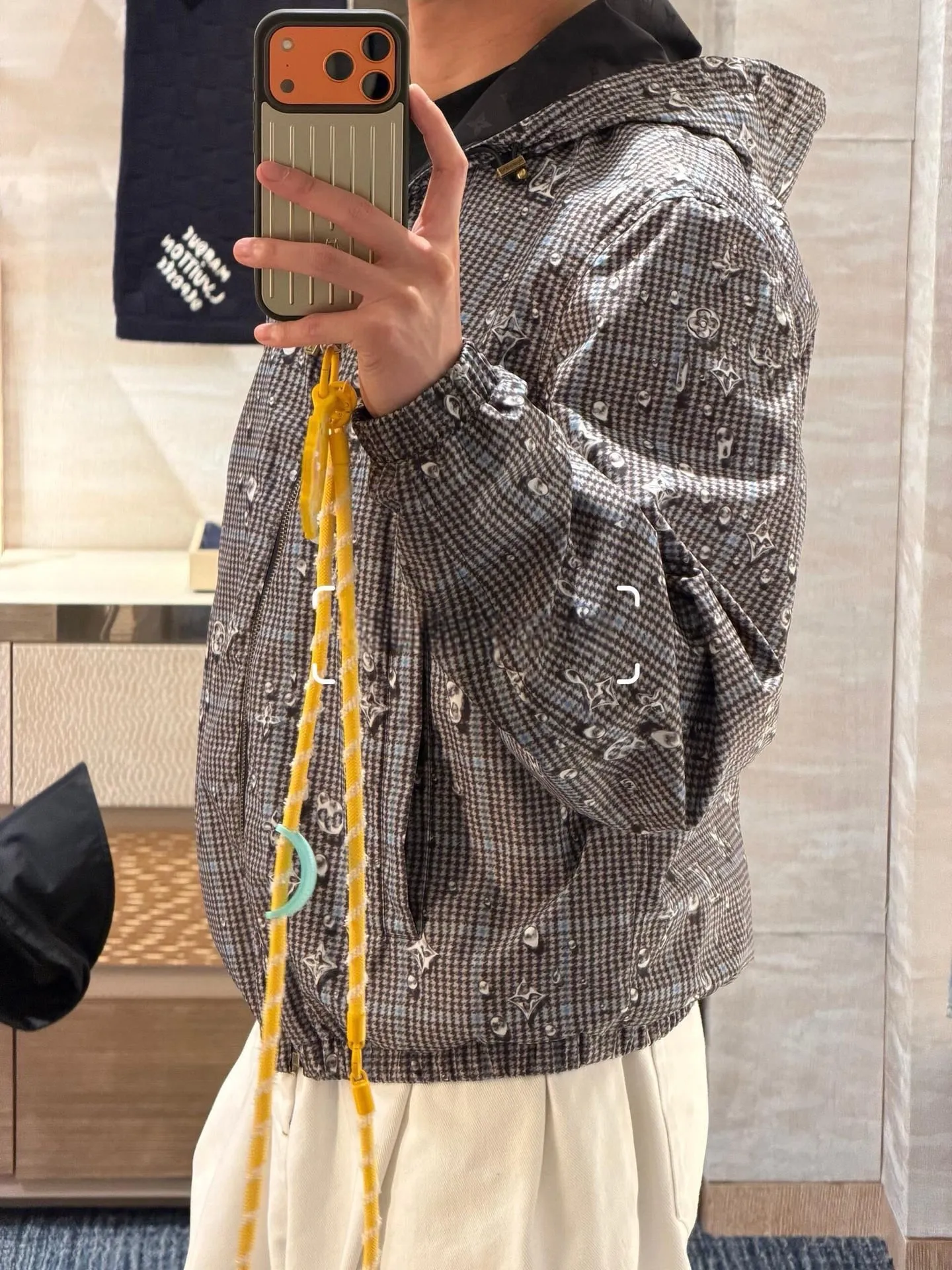 Louis Vuitton/Louis Vuitton 25Fw presbyopia droplet reversible hooded jacket
